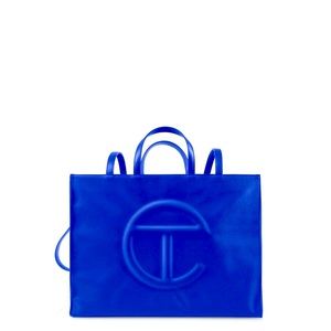 Aunthentic Telfar large tote shopping bag painter’s tape color